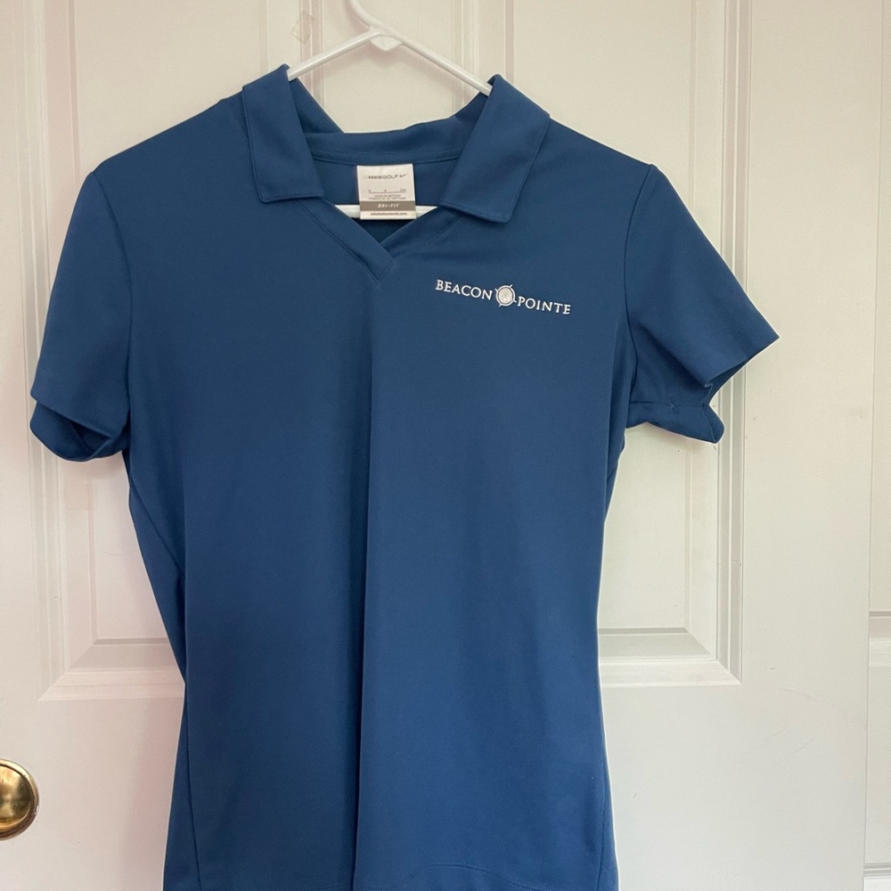Women’s Blue Beacon Pointe Nike Dri-FIT Polo Shirt Size S